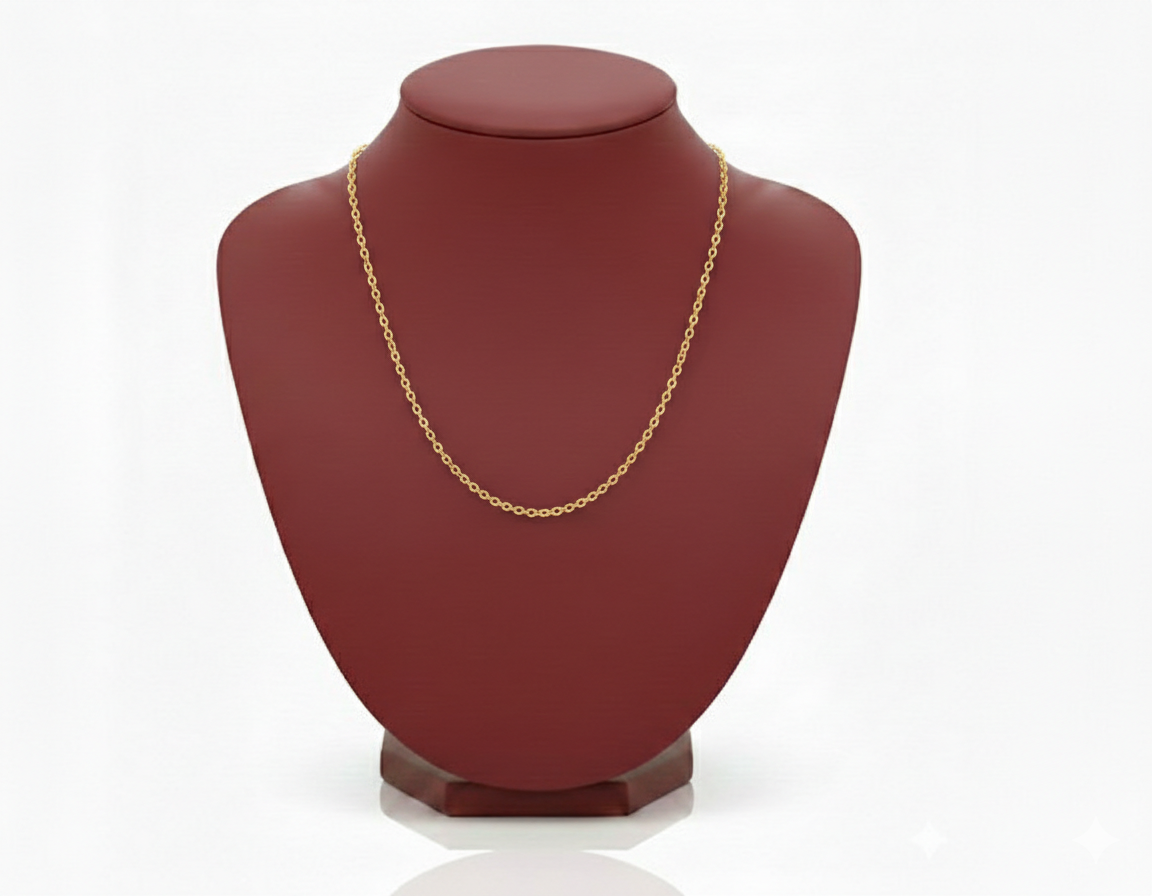 18k Gold O Chain