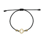 18K Real Gold Cutting Flower Lucky Charm Bracelet