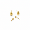 18K Real Gold Tear Drop Earrings