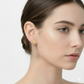 18k Gold Airplane Screw Earrings