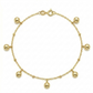 18k Gold Small & Big Ball Anklet