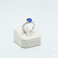 925 Silver Stone Blue Ring