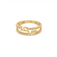 18k Gold Love Ball Ring