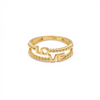 18k Gold Love Ball Ring