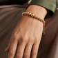 18k Gold Plain Ball Bangle