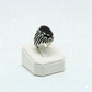 925 Silver Line Black Stone Ring
