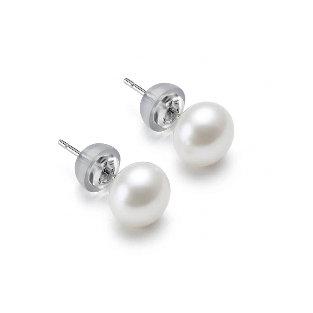 925 Natural Pearl Silver Earrings