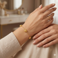 18K Real Gold Swarovski Heart Bracelet