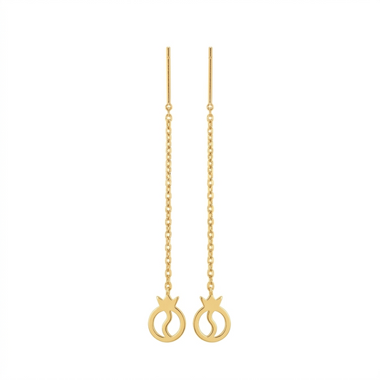 18k Gold Yin Yang Tictac Earrings