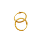 21k Gold Simple Loop Earrings