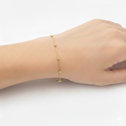 18K Gold Six Balls Bracelet