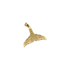 Gold pendant on a white background