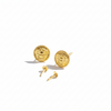 18k Real Gold Bucks Earrings