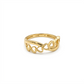 18k Gold Alter Heart Ring