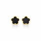 18k Gold Star Colored Earrings