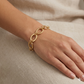 18k Gold Plain Loop Bracelet