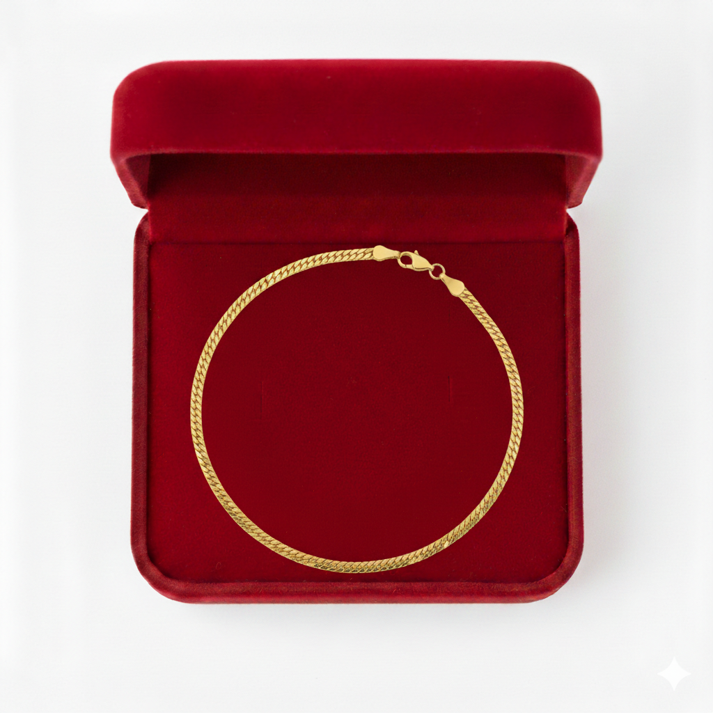 18k Gold Cobra Bracelet