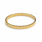 18k Gold Thin Flat Simple Bangle