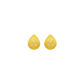 18K Gold Big Teardrop Screw Earrings