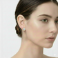 18k Gold Diamond Round Earrings