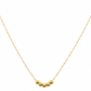 18k Gold 5 Ball Necklace