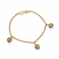 18k Gold 3 Cinnamon Bracelet