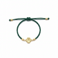 18K Real Gold Sunflower Style Lucky Charm Bracelet