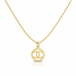 18k Gold Big CC Necklace