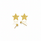 18K Real Gold Super Star Earrings