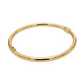 Gold bangle on a white background