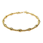 18k Gold 3 Alternate Shiny Ball Bangle