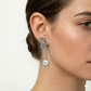 925 Silver Butterfly Pearl Earrings
