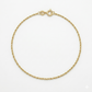 18k Gold Rope Chain Anklet