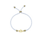 18K Real Gold Double Heart Lucky Charm Bracelet