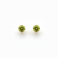 18k Gold Zircon Stone Earrings