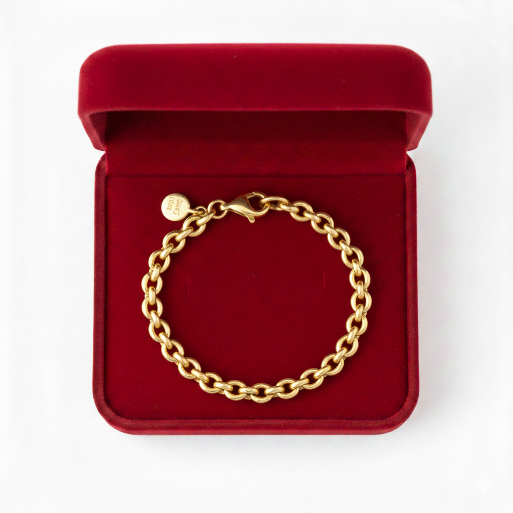 18k Gold Rolo Bracelet