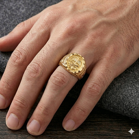 18k Gold Tree Inspired Ring