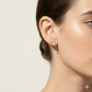 18K Real Gold Star Earrings