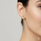 18K Real Gold Tif Earrings