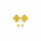 18K Real Gold VC dot Earrings