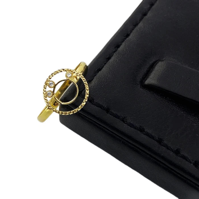 3 Stone Circle Ring