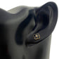 18K Real Gold VCA Black Stone Earrings - Embellish Gold