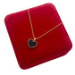 18K Real Gold Black Heart Necklace - Embellish Gold