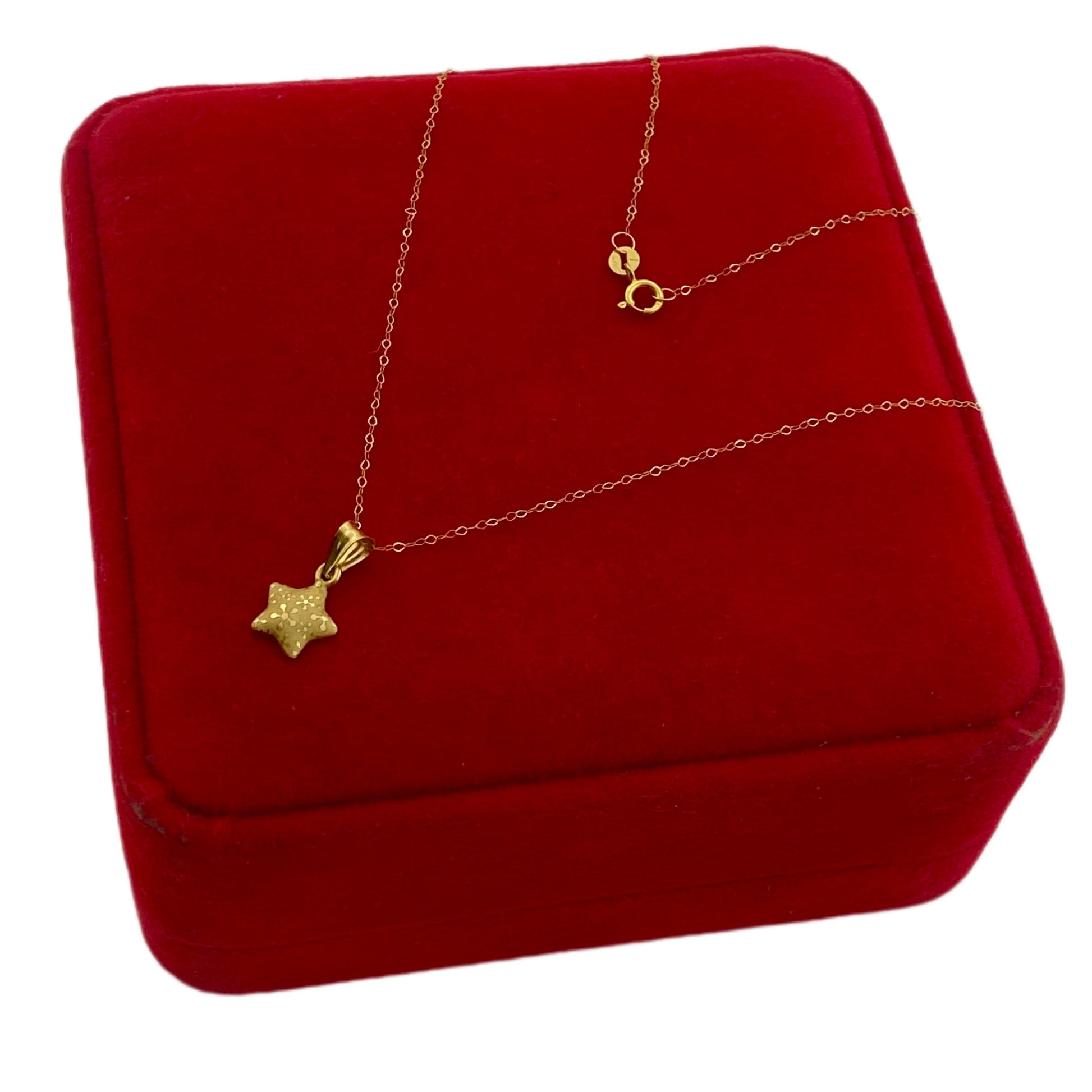 18K Real Gold Star Necklace - Embellish Gold