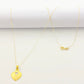 18K Real Gold Plain Heart Necklace - Embellish Gold