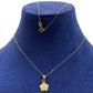 18K Real Gold Flower Necklace V1.1 - Embellish Gold