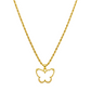 18K Real Saudi Gold Butterfly Rope Chain