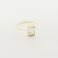 Single Zircon Stone Engagement Ring