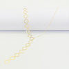 18K Real Gold 18 Flower Necklace