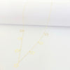 18K Real Gold 7 Star Choker